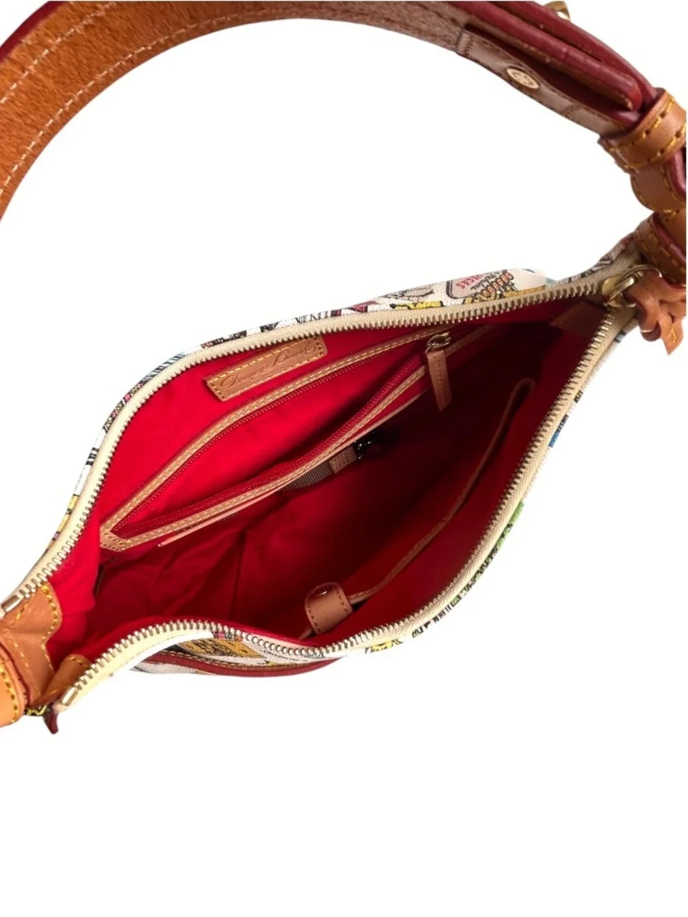 NWOT Dooney & Bourke East West Colins Hobo Bag Americana Icon Landmarks Bag
